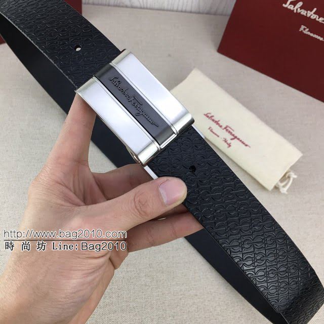 菲拉格慕男士皮帶 Ferragamo雙面用小牛皮腰帶  jjp1398